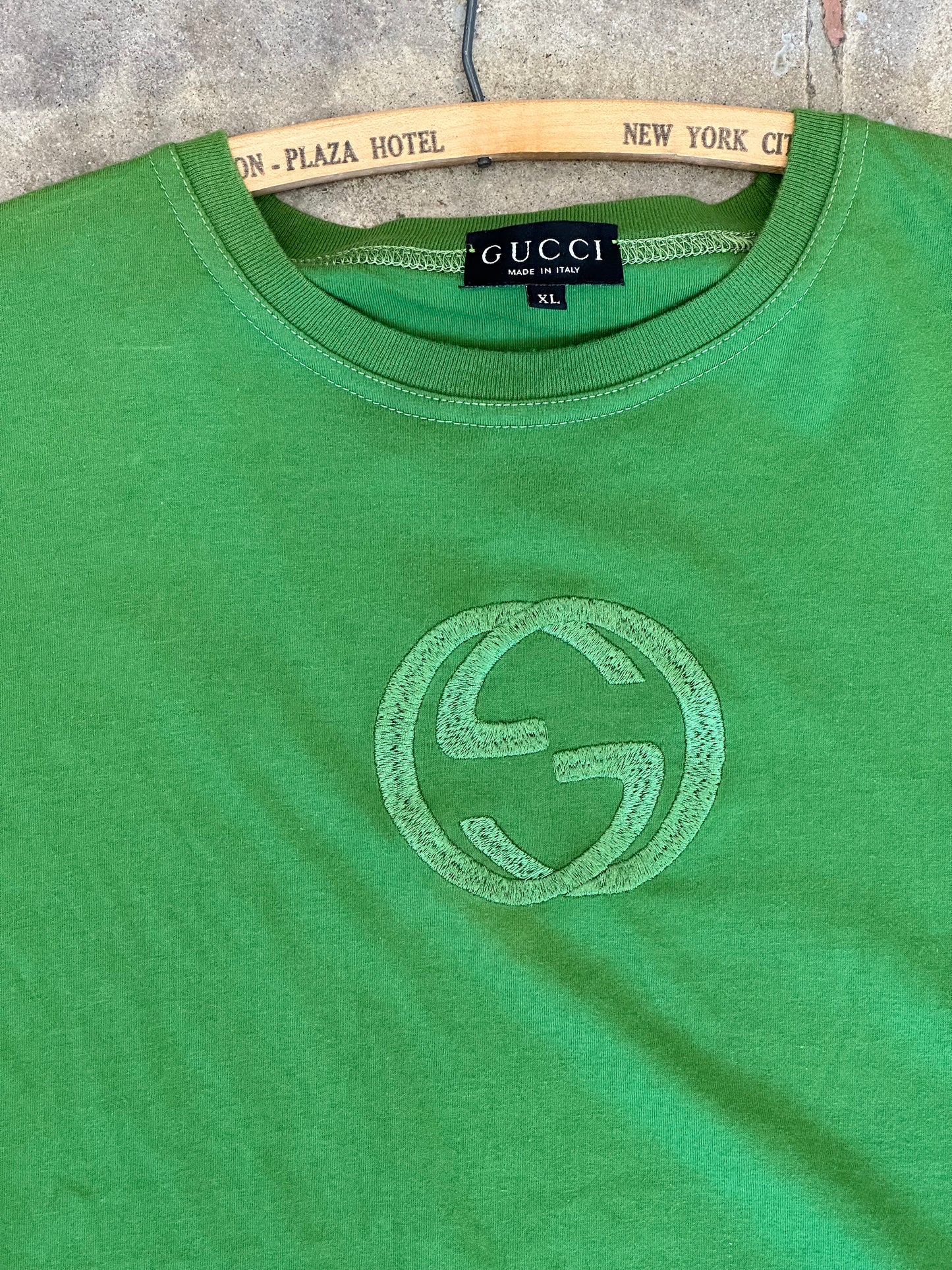 Bright Green Gucci T-Shirt Early 2000s - Unisex