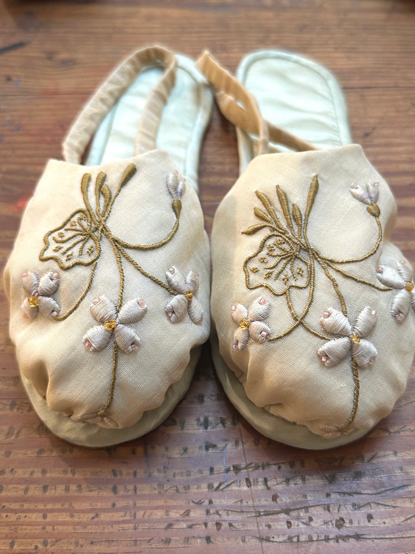 Antique Hand Made Bedroom Slippers