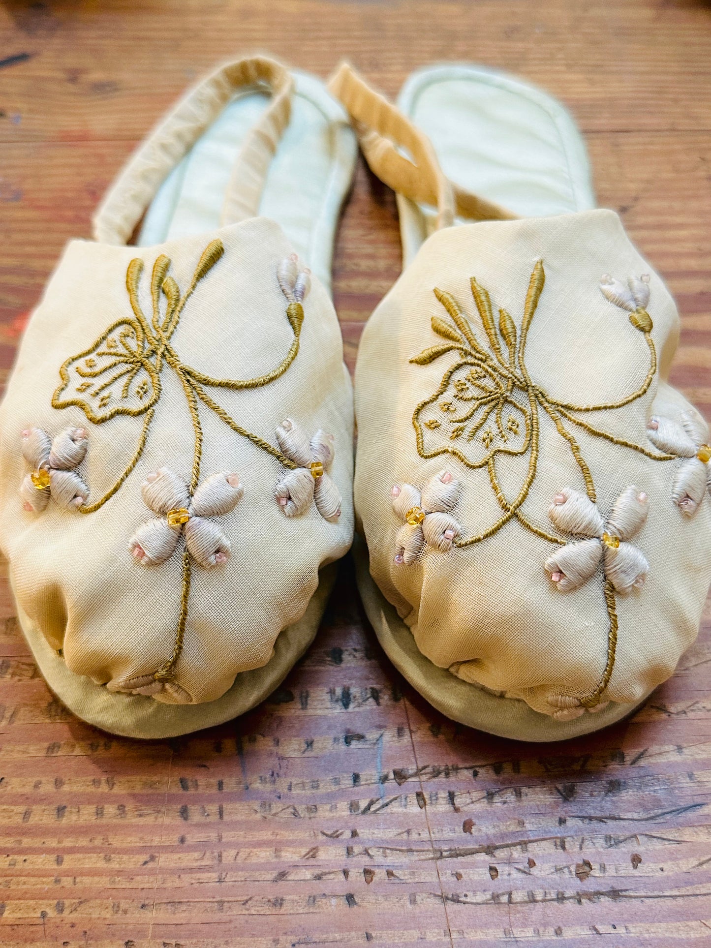 Antique Hand Made Bedroom Slippers