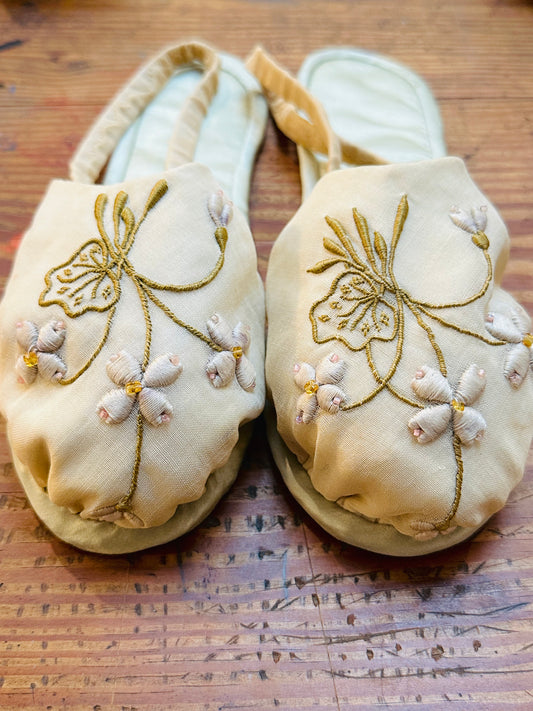 Antique Hand Made Bedroom Slippers