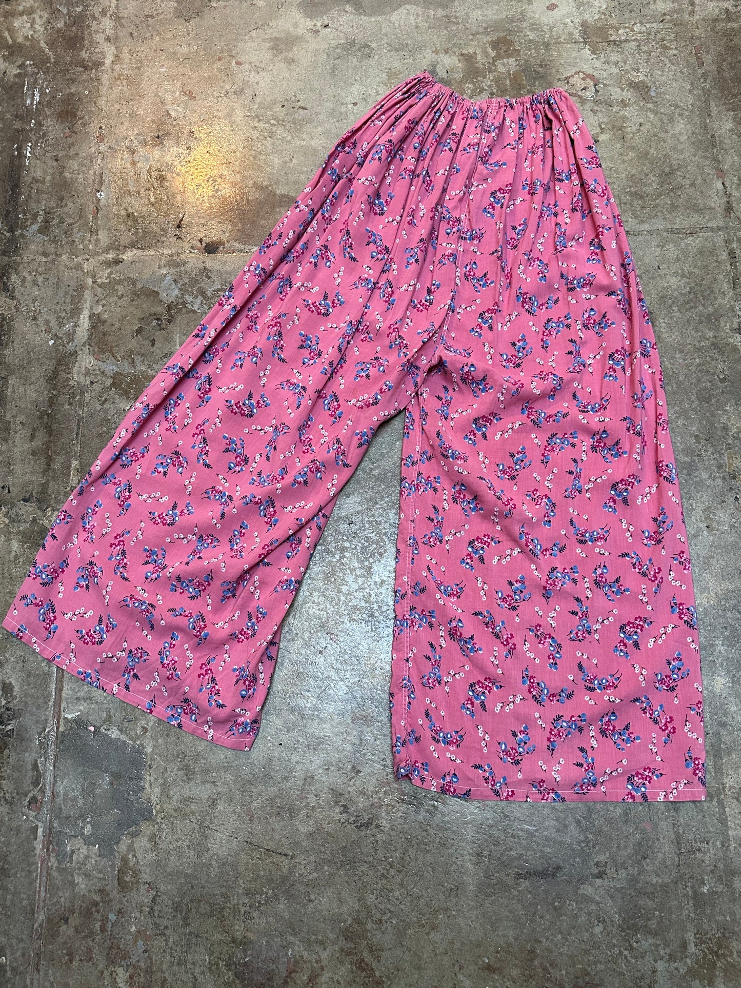 1930s Pink Floral Pajamas