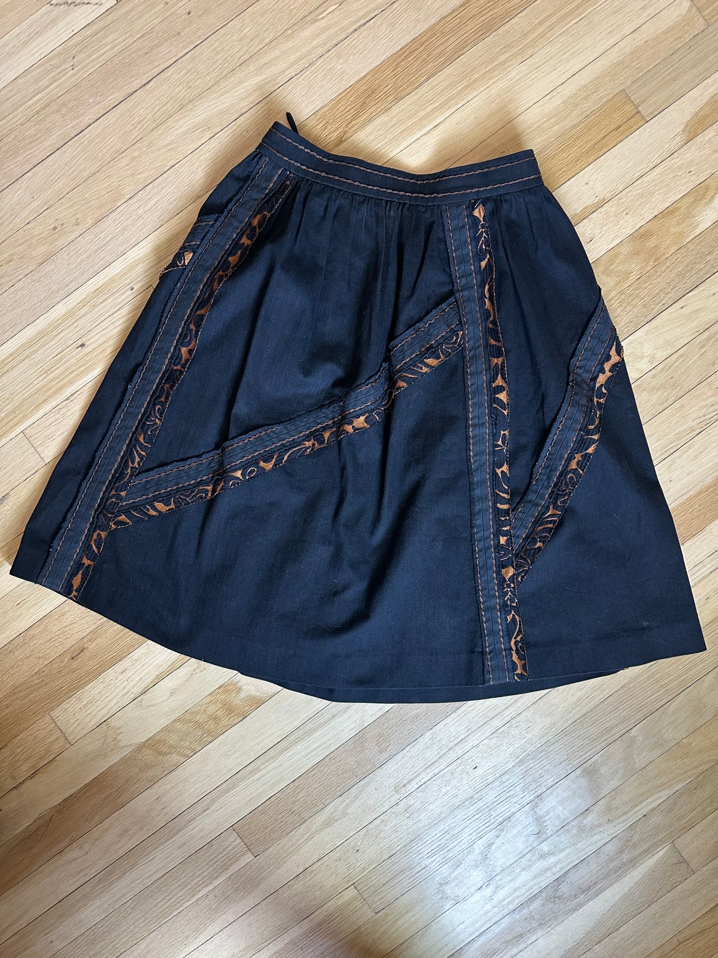 SOLD - Prada Vintage Cotton Denim Skirt