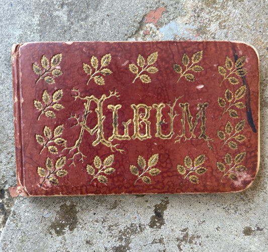 SOLD - Antique Autograph Album Late 1800s