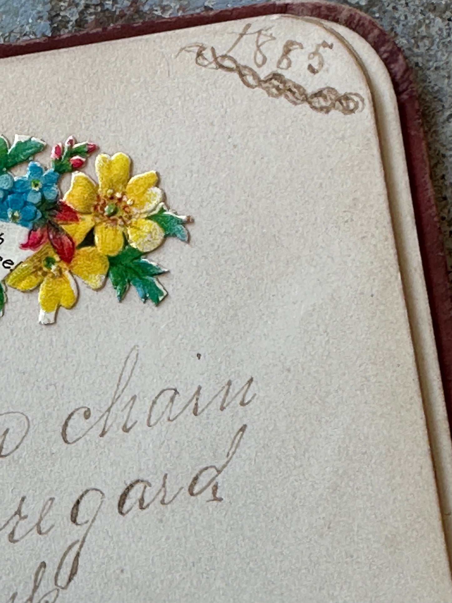 SOLD - Antique Autograph Album Late 1800s