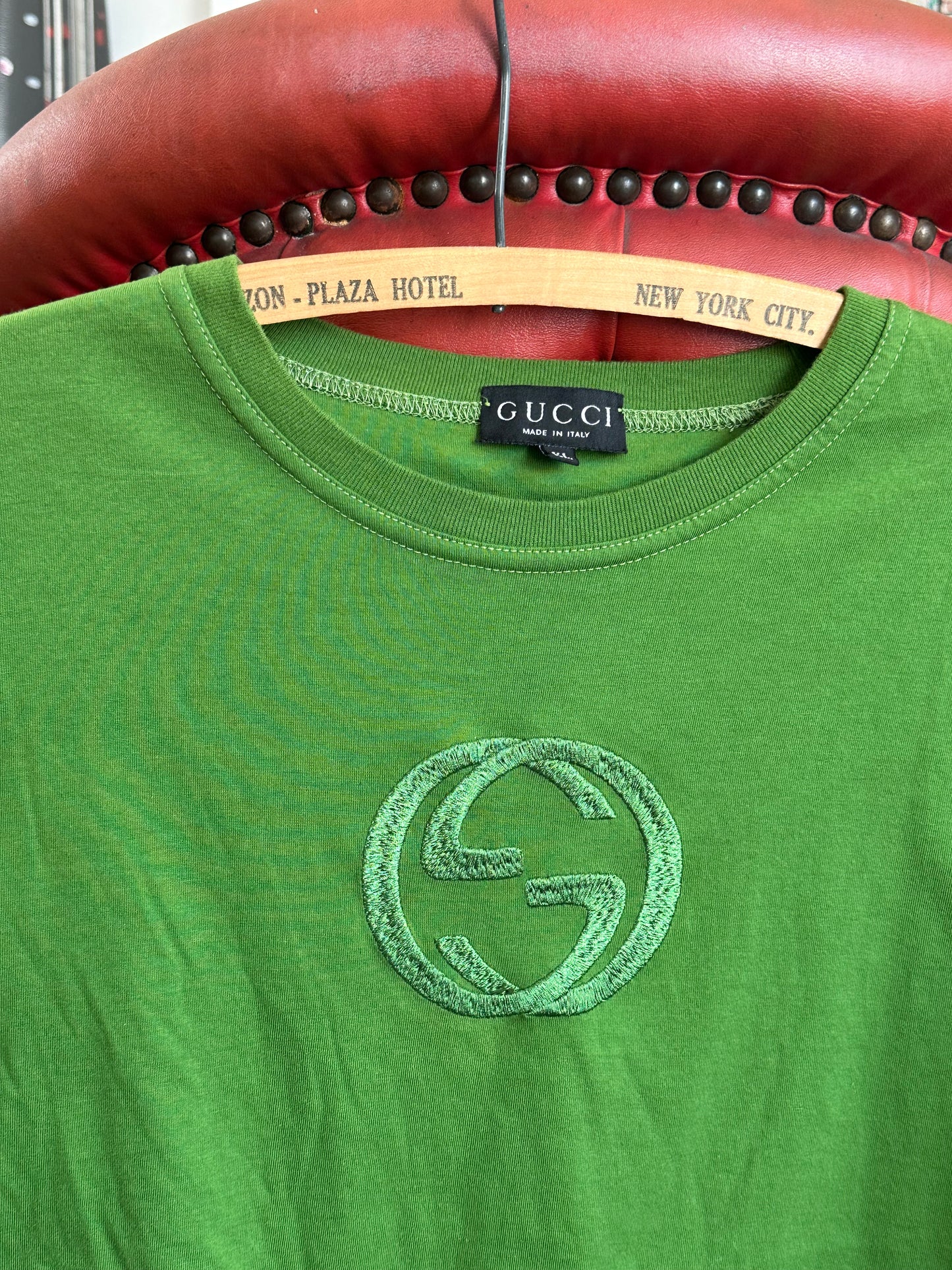 Bright Green Gucci T-Shirt Early 2000s - Unisex