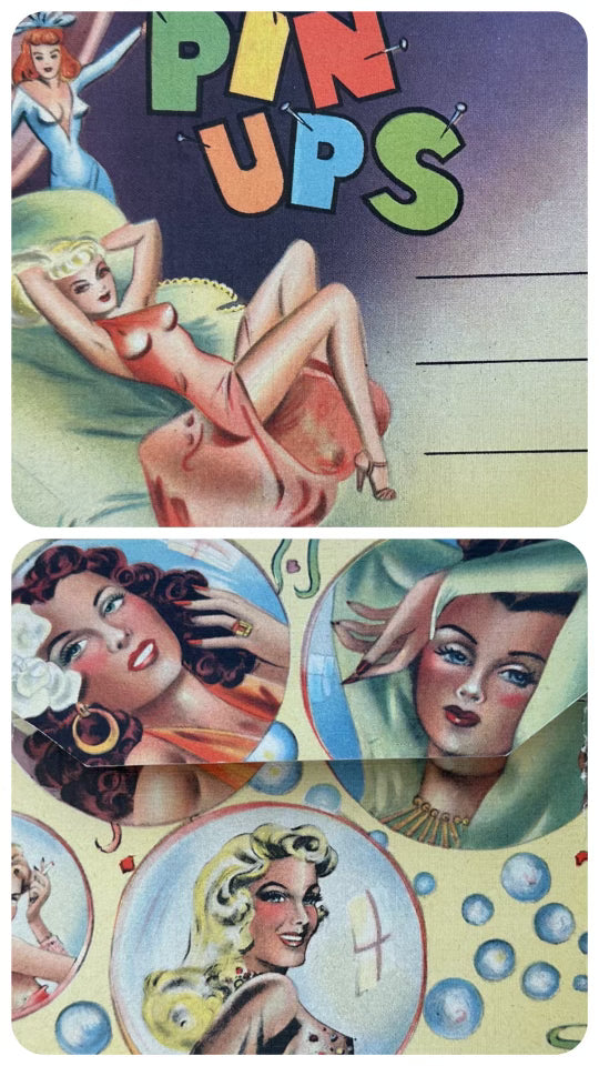 1940s Fold Out  Pin Up Postcard  Set